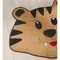 Tapete Formato com Antiderrapante Tigre - 78cm x 66cm - cor Caramelo - Marca Guga Tapetes