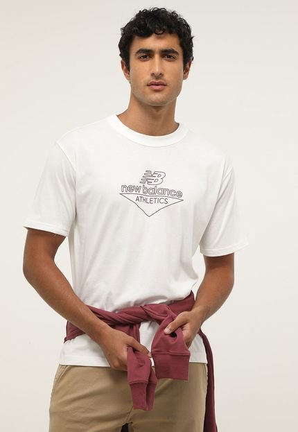 Camiseta New Balance Athletics Branca - Marca New Balance