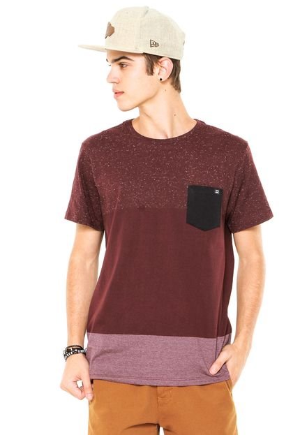 Camiseta Billabong Color Shades Vinho - Marca Billabong