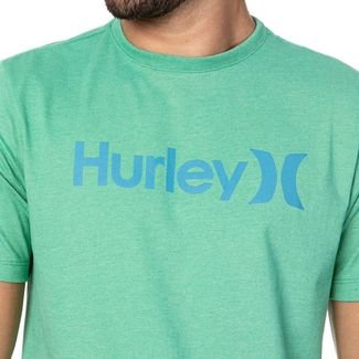 Camiseta Hurley OO Outline Masculina Menta Mescla