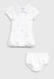 Vestido Polo Ralph Lauren Infantil Com Tapa Fralda Branco - Marca Polo Ralph Lauren