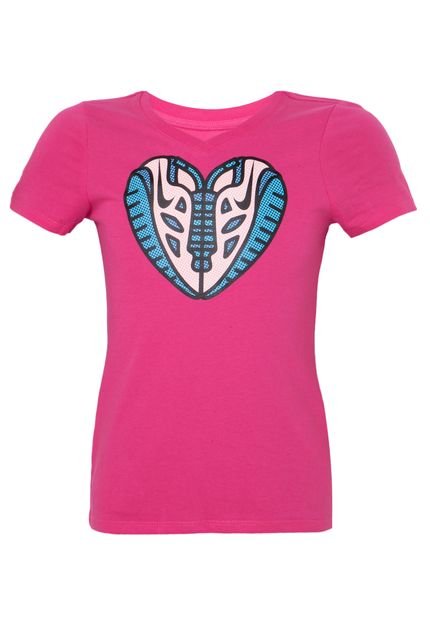 Camiseta Nike Sportswear Free Heart Infantil Rosa - Marca Nike Sportswear