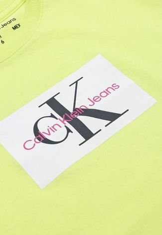 Blusa Infantil Calvin Klein Kids Logo Verde