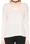 Blusa Canal Basic Off White - Marca Canal