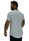 Kit 2 Camiseta Longline Masculina Alto Conceito Slim Mescla Preto e Branco Estampas Coruja Rabiscada e Caveira Gangster - Marca Alto Conceito