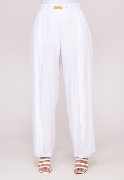 Calça Pantalona com Fenda na Frente B’Bonnie Paola Branco - Marca BBonnie