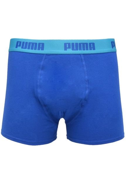 Cueca Puma Boxer Logo Azul - Marca Puma