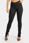 Legging Rioutlet Ribana Canelada Detalhe no Tornozelo Preta - Marca Rioutlet