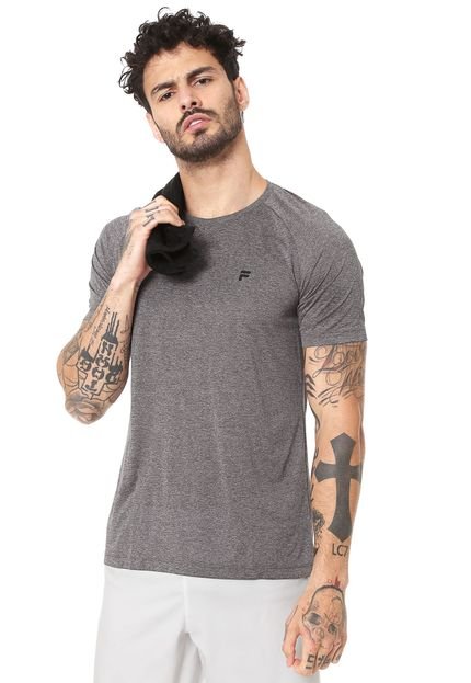 Camiseta Fila Basic Melange Cinza - Marca Fila