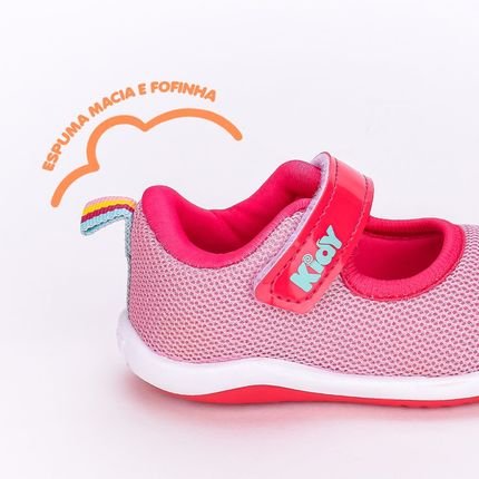 Tênis Infantil Bebê Calce Fácil Kidy Colors Sandal Rosa - Marca Kidy