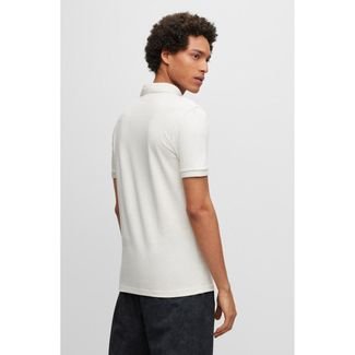 Camisa Polo Slim-Fit Com Stretch E Patch De Logo