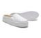 Mule Casual Tênis Slip On Texturizado Feminino Solado Alto Flatform Respirável Confortável Branco - Marca Walk Easy