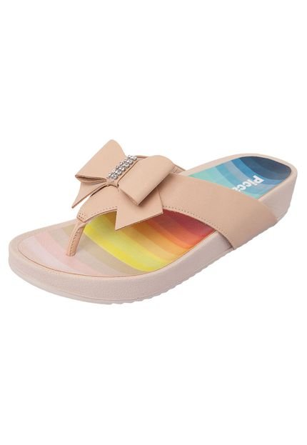 Chinelo Piccadilly Birken Laço Nude - Marca Piccadilly