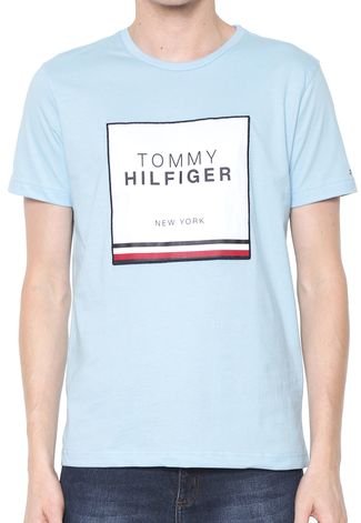 Camiseta Tommy Hilfiger Applique Azul