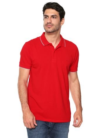 Camisa Polo Colcci Comfort Vermelha