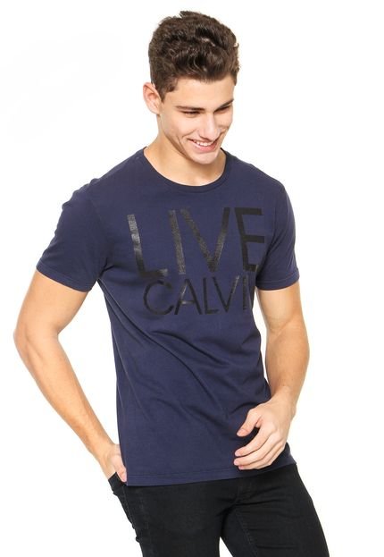 Camiseta Calvin Klein Jeans Live Azul - Marca Calvin Klein Jeans