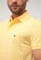 Camisa Polo Tommy Hilfiger Slim Logo Bordado Amarela - Marca Tommy Hilfiger