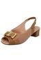 Peep Toe Piccadilly Textura Nude - Marca Piccadilly