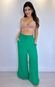 Calça Pantalona Ampla Viscose Comfy Allyne Verde - Marca Cia do Vestido