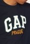 Camiseta GAP Logo Bordado Azul-Marinho - Marca GAP