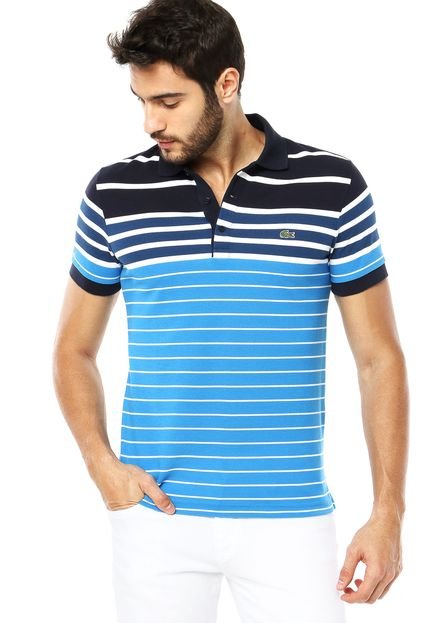 Camisa Polo Lacoste Office Azul - Marca Lacoste