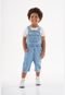 Jardineira Infantil em Jeans para Menino Up Baby Azul - Marca Up Baby