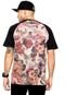 Camiseta Blunt Jacquard Flowers Bege/Preta - Marca Blunt
