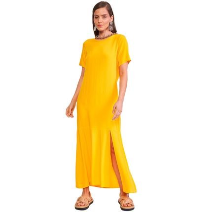 Vestido Colcci T-Shirt Dress VE24 Amarelo Feminino - Marca Colcci