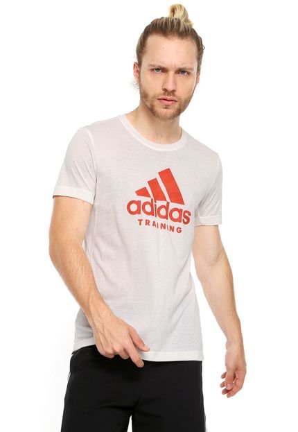Camiseta adidas Logo Off White - Marca adidas Performance