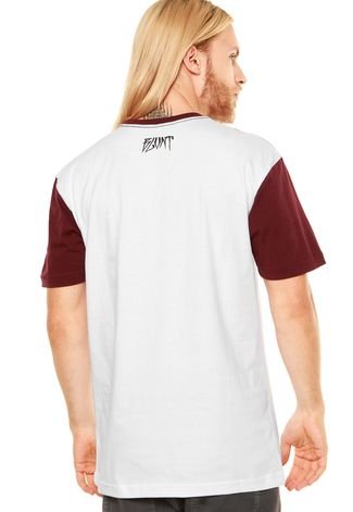 Camiseta Blunt Fries Pocket Branca/Vinho