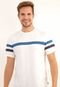 Camiseta Calvin Klein Listrada Branca - Marca Calvin Klein