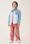 Camisa Infantil Jeans Cotton On Color Block Azul - Marca Cotton On