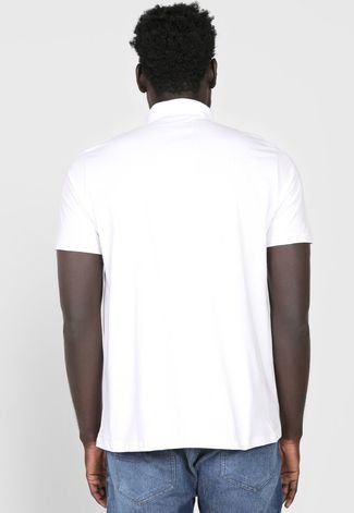Camisa Polo Malwee Reta Bolso Branca