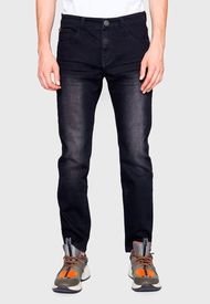 Jeans Basico Skinny Tiro Medio Waterfall Elastic Negro