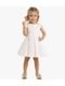 Vestido Infantil Milon Tricoline Bordado Off White - Marca Milon