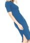 Vestido Colcci Midi Slim Azul - Marca Colcci