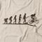 Camiseta Bike Evolution - Mescla Banana - Marca Studio Geek 