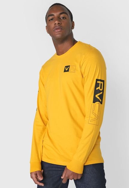 Camiseta RVCA Divides Amarela - Marca RVCA