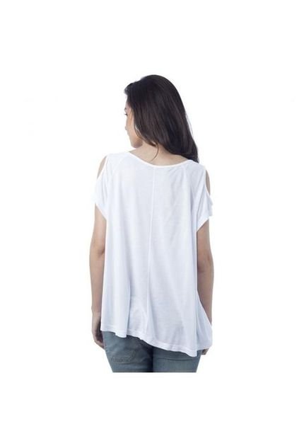 Blusa Fenda Branco - Marca Espaço Fashion