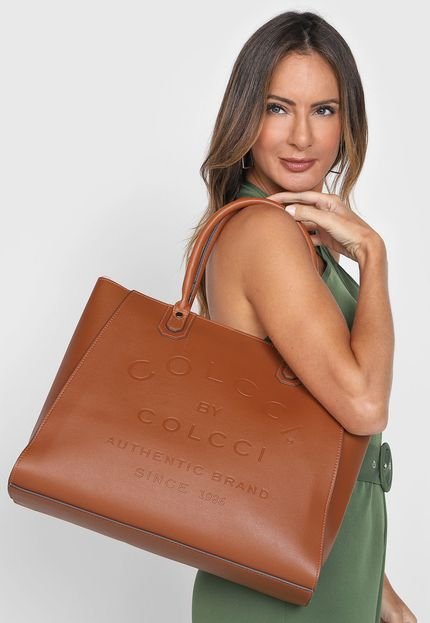 Bolsa Colcci Logo Marrom - Marca Colcci