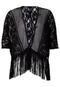 Casaco Kimono Colcci Delicate Preto - Marca Colcci