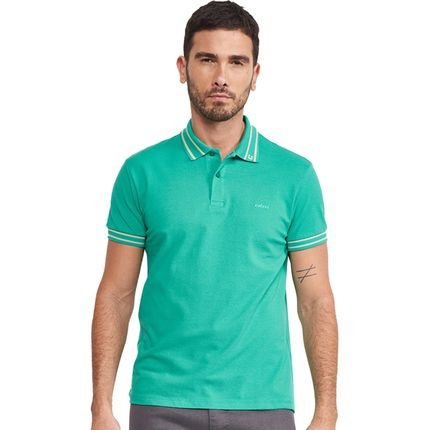 Camisa Polo Colcci Lines VE24 Verde Masculino - Marca Colcci