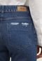 Calça Cropped Jeans Sawary Skinny Recortes Azul - Marca Sawary