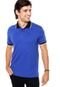 Camisa Polo Forum Muscle Contraste Azul - Marca Forum