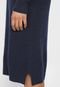 Vestido Lã Lauren Ralph Lauren Midi Tricot Azul-Marinho - Marca Lauren Ralph Lauren