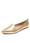 Mocassim Raphaella Booz Bico Fino Dourado - Marca Raphaella Booz