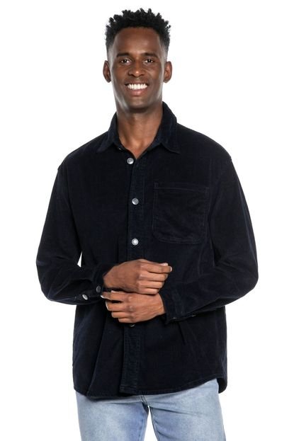 Camisa Masculina Sarja Tinturado Polo Wear Preto - Marca Polo Wear