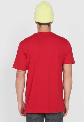 Camiseta DC Shoes Big Caps Vermelha