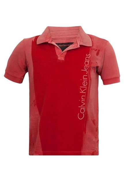 Camisa Polo Calvin Klein Kids Vermelha - Marca Calvin Klein Kids