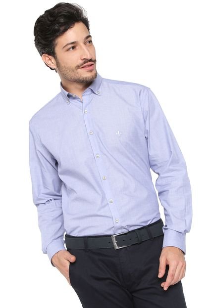 Camisa Dudalina Reta Comfort Azul - Marca Dudalina